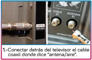 Pantalla del paso 1: Conectá el cable