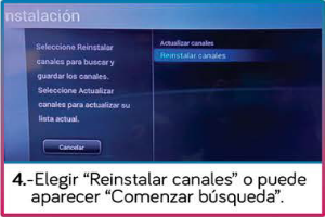 Pantalla del paso 4: Reinstalá